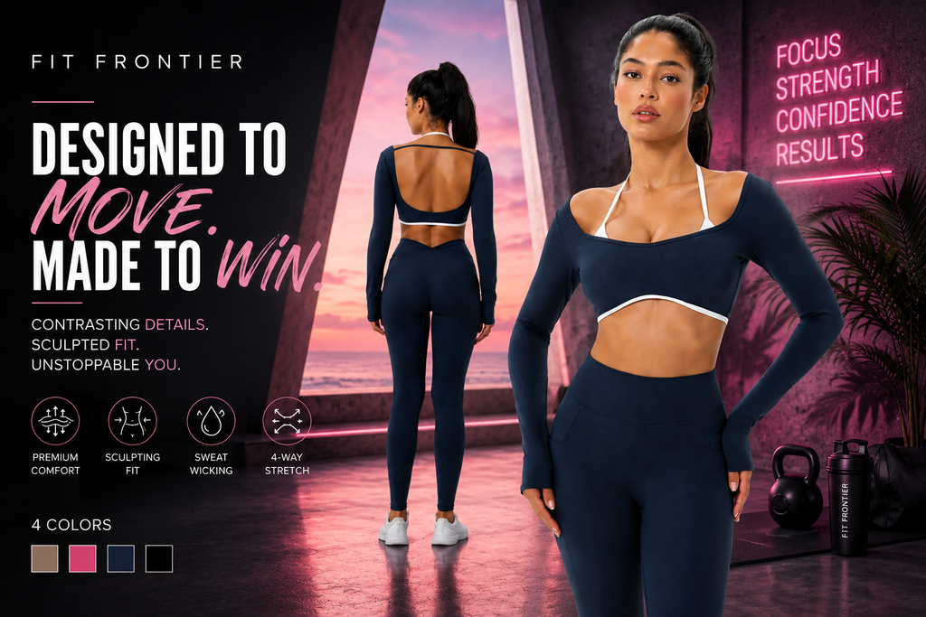 NVWA Women's Summer Vibes 2-Piece Seamless Athletic Set - High Waist Leggings & Long Sleeve Crop Top for Ultimate Workout Comfort