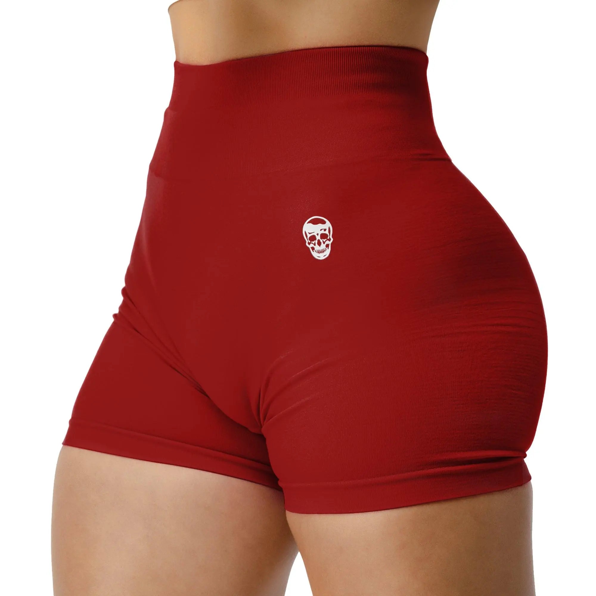 Gymreapers Infinity Seamless Gym Scrunch Shorts for Women 1 Pair Moisture Wicking Breathable Fabric Diamond Gusset Crotch Scrunch Back Two Tier Waistband High Waist Compression Fit Squat Proof Athletic Workout Shorts for Gym Training Fitness