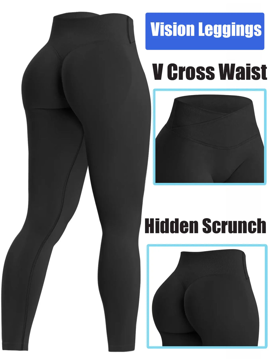 Workout Gym Leggings for Women, Fitness Seamless Sculpt Leggings, Seamless Compression Tummy Control Leggings, Mid Rise Yoga Pants, Hidden Scrunch, Butt Lifting Gym Yoga Pants, Workout Athletic Leggings, Gym Fitness Sportswear