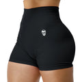 Gymreapers Infinity Seamless Gym Scrunch Shorts for Women 1 Pair Moisture Wicking Breathable Fabric Diamond Gusset Crotch Scrunch Back Two Tier Waistband High Waist Compression Fit Squat Proof Athletic Workout Shorts for Gym Training Fitness